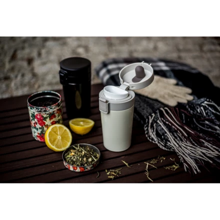 Thermobecher 300 ml mit Sieb zum Auffangen des Bodensatzes | Laura (NAX-V0552-20)