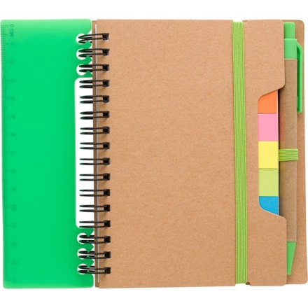 Memo holder, notebook, ball pen, ruler, sticky notes (NAX-V2991-10)