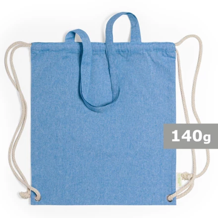 Recycled cotton bag 2 in 1, drawstring bag and shopping bag (NAX-V6792-11)