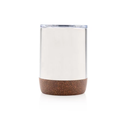 Stay hydrated with this vacuum insulated cork coffee mug with unique cork detail. Keep your drinks warm for up to 5h and cold for up to 15h. Fits most coffee machines. RCS (Recycled Claim Standard) is a standard to verify the recycled content of a pr