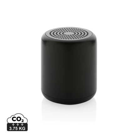 5W wireless speaker made with RCS (Recycled Claim Standard) certified recycled ABS and TPE. Total recycled content: 38% based on total item weight. RCS certification ensures a completely certified supply chain of the recycled materials. The speaker h