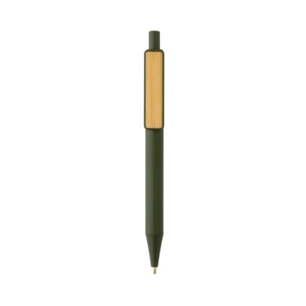A new sophisticated member of the X pen family featuring a new look with a bamboo clip. Made with GRS (Global Recycle Standard) certified recycled materials. GRS certification ensures a completely certified supply chain of the recycled materials. Mad