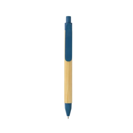 This beautiful ballpen has a FSC® recycled paper barrel but looks like real bamboo! The clip is made from wheatstraw. Including ca. 1000m writing length German Dokumental® blue ink refill with TC-ball for ultra smooth writing. (NAX-P611.115)