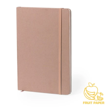 Notatnik A5 z kartonu z recyklingu i papieru z owoców (NAX-V2046-16)