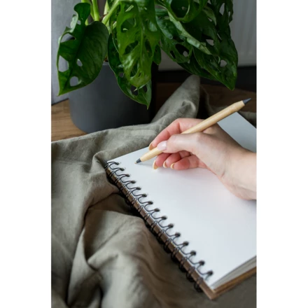 Kugelschreiber aus Bambus 2 in 1, Bleistift 