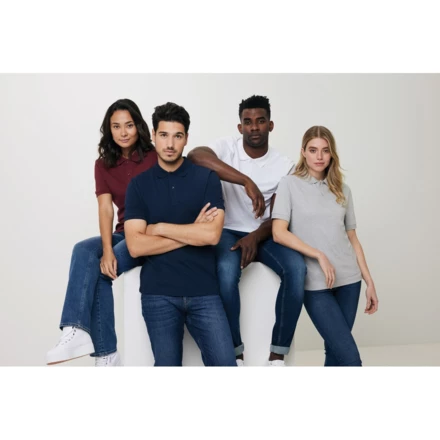 Koszulka polo z bawełny z recyklingu Iqoniq Yosemite (NAX-T9200.001.XXL)
