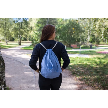 Worek ze sznurkiem i torba na zakupy z bawełny z recyklingu, 2 w 1 | Jamarion (NAX-V2149-05)