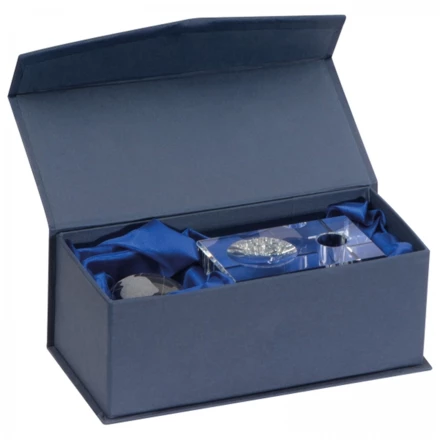 Szklany blok z globusem - przeźroczysty - (NMC-27505-66)