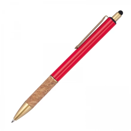 Długopis metalowy touch pen - czerwony - (NMC-13690-05)