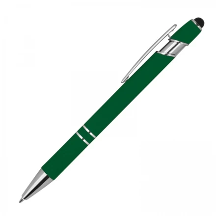 Długopis aluminiowy touch pen - ciemnozielony - (NMC-13689-99)