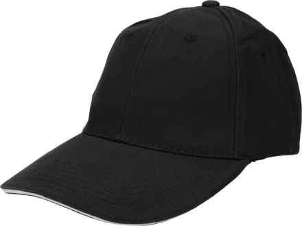 Cotton 6-panel cap - black - (NMC-50466-03)