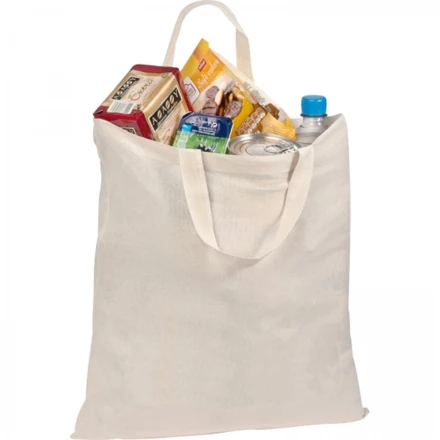 Torba bawełniana z krótkimi uszami 140 g/m2 - naturalny - (NMC-62547-06)