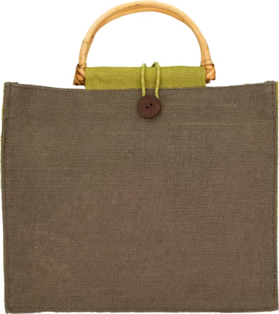 Torba z juty - zielony - (NMC-67538-09)
