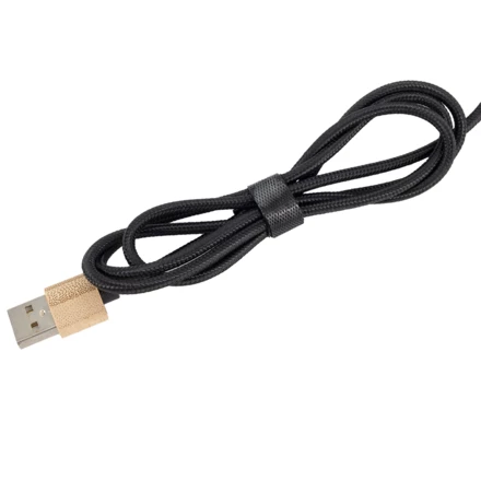 3in1 charging cable with illuminated logo long 120 cm - beige - (NMC-EG0591-13)