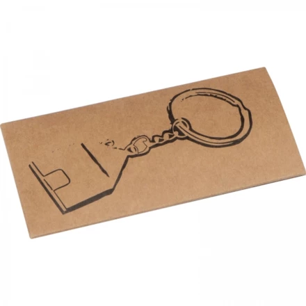 Brelok metalowy domek - szary - (NMC-97654-07)