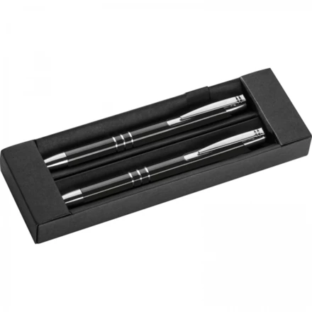 Zestaw piśmienny długopis i ołówek automatyczny - czarny - (NMC-13330-03)