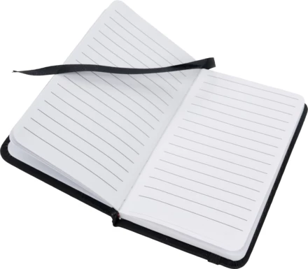 Notatnik A6 w linie - czarny - (NMC-28367-03)