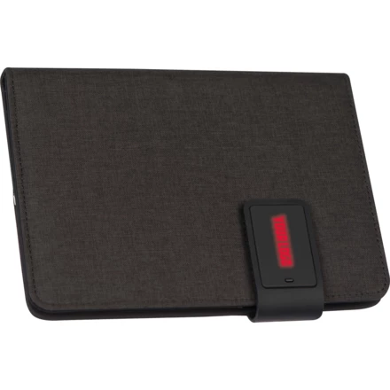 Folder A5 z notatnikiem w linie i power bankiem 4000 mAh - czerwony - (NMC-20752-05)