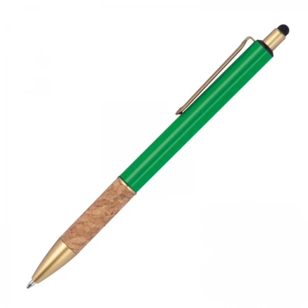 Długopis metalowy touch pen - zielony - (NMC-13690-09)