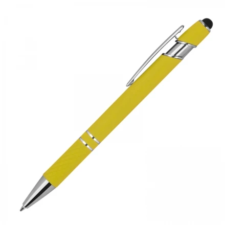 Długopis aluminiowy touch pen - żółty - (NMC-13689-08)