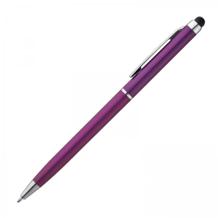 Długopis plastikowy touch pen - fioletowy - (NMC-18786-12)