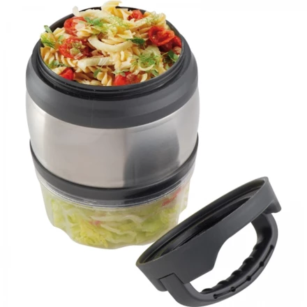 Lunch box 600 ml i 320 ml - szary - (NMC-88489-07)