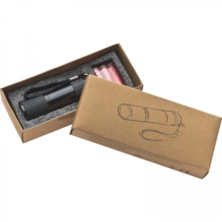 Latarka metalowa 9 LED - czarny - (NMC-88757-03)