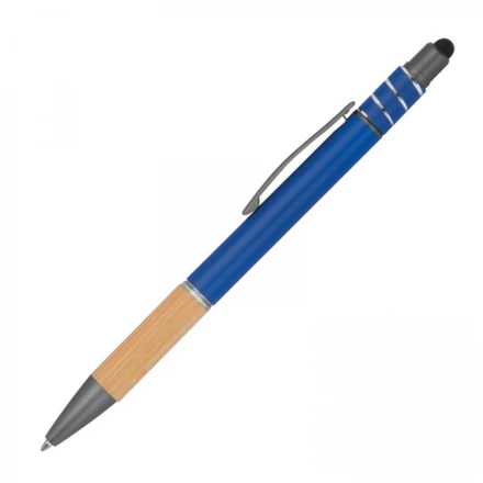 Długopis aluminiowy antystres touch pen - niebieski - (NMC-13876-04)