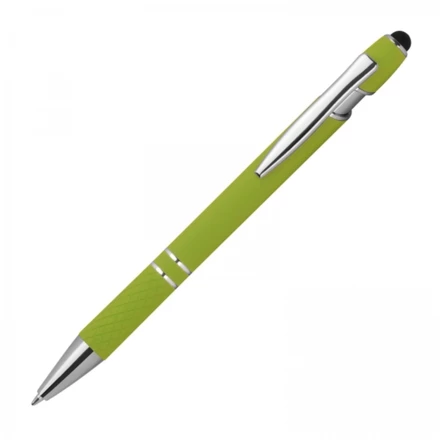 Długopis aluminiowy touch pen - jasnozielony - (NMC-13689-29)