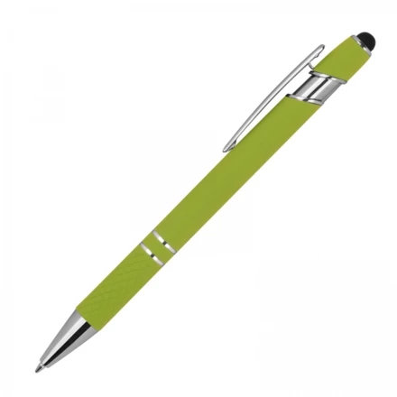 Długopis aluminiowy touch pen - jasnozielony - (NMC-13689-29)