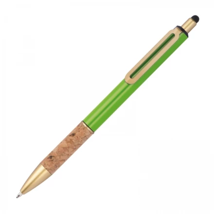 Długopis metalowy touch pen - jasnozielony - (NMC-13690-29)