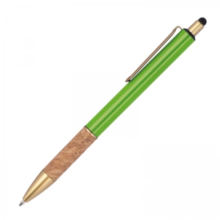 Długopis metalowy touch pen - jasnozielony - (NMC-13690-29)