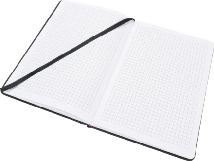 Notatnik A5 w kratkę - czarny - (NMC-21363-03)