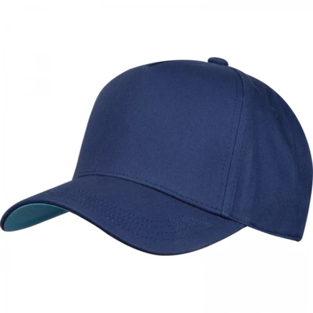 Cotton 5-panel cap - navy blue - (NMC-53918-44)