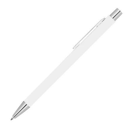 Długopis metalowy soft touch - biały - (NMC-13680-06)