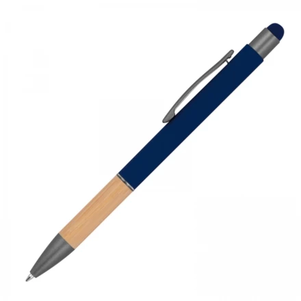 Długopis metalowy touch pen soft touch - granatowy - (NMC-13581-44)