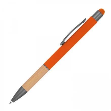 Długopis metalowy touch pen soft touch - pomarańczowy - (NMC-13581-10)