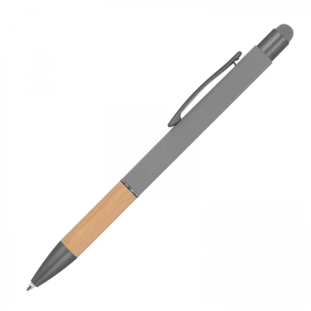 Długopis metalowy touch pen soft touch - szary - (NMC-13581-07)