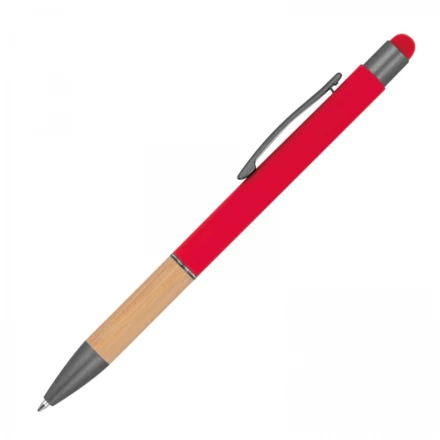 Długopis metalowy touch pen soft touch - czerwony - (NMC-13581-05)