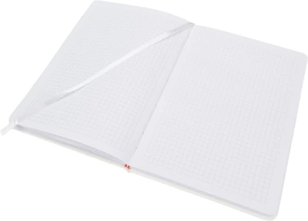 Notatnik A5 w kratkę - biały - (NMC-21363-06)