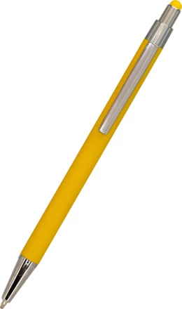 Długopis metalowy touch pen soft touch - żółty - (NMC-10964-08)