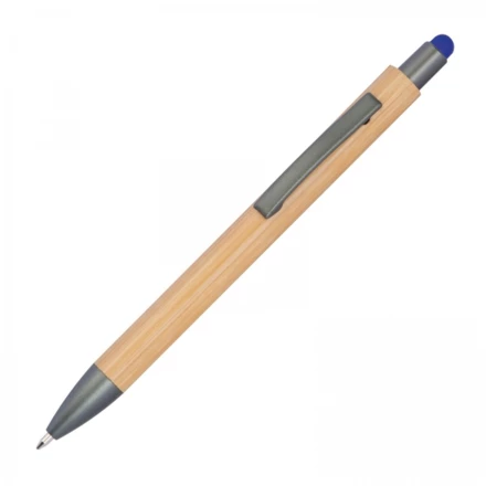 Długopis drewniany touch pen - niebieski - (NMC-12194-04)