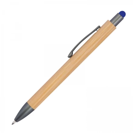 Długopis drewniany touch pen - niebieski - (NMC-12194-04)