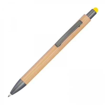 Wooden touch pen - yellow - (NMC-12194-08)