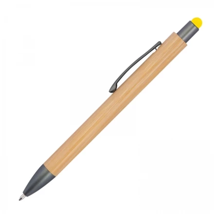 Wooden touch pen - yellow - (NMC-12194-08)