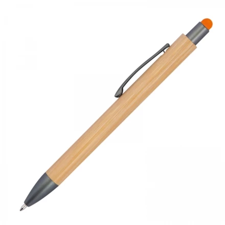 Długopis drewniany touch pen - pomarańczowy - (NMC-12194-10)