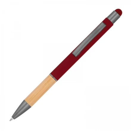 Długopis metalowy touch pen soft touch - bordowy - (NMC-13581-02)