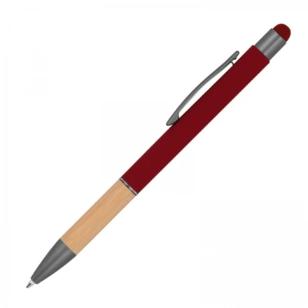 Długopis metalowy touch pen soft touch - bordowy - (NMC-13581-02)
