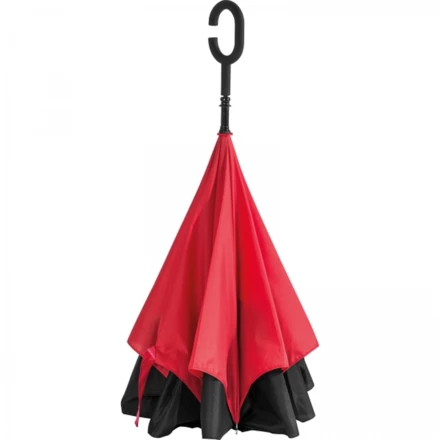 Parasol manualny odwrócony ø120 cm - czerwony - (NMC-40476-05)
