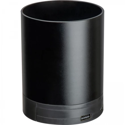 Stojak biurkowy z ładowarką indukcyjną - czarny - (NMC-33947-03)